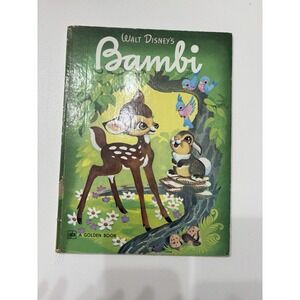 Walt Disney Bambi 1979 Big Golden Book Vintage Hardcover Book 29th‎ Printing